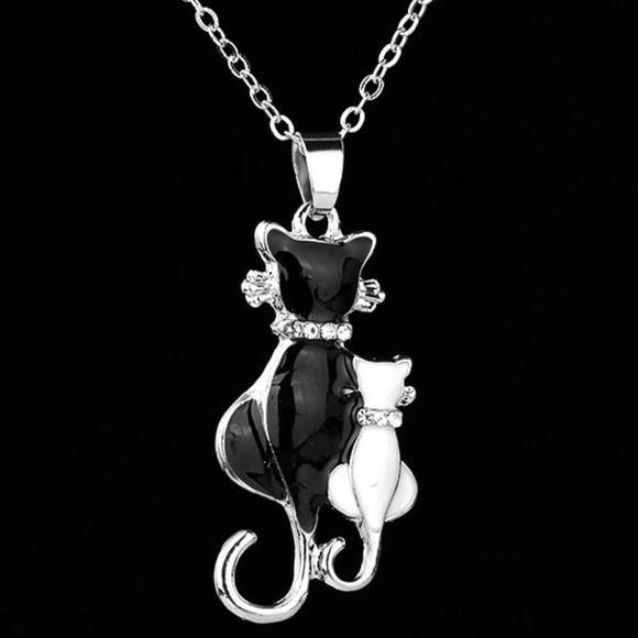 Swarovski French Kitties Necklace New With Tags - Picture 7 of 7